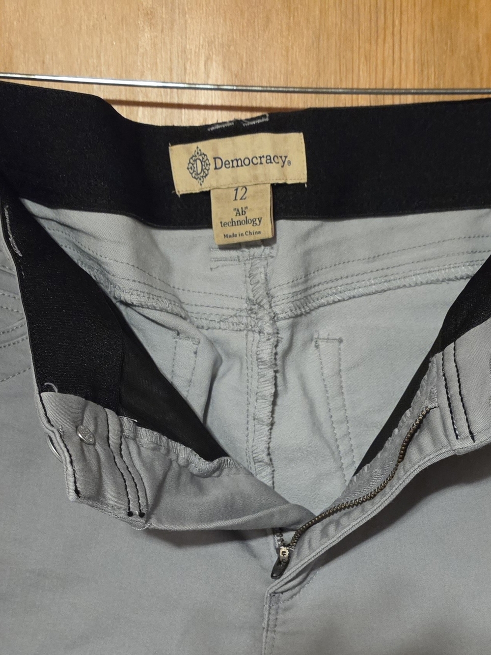 Democracy Light Gray Pants - Gray